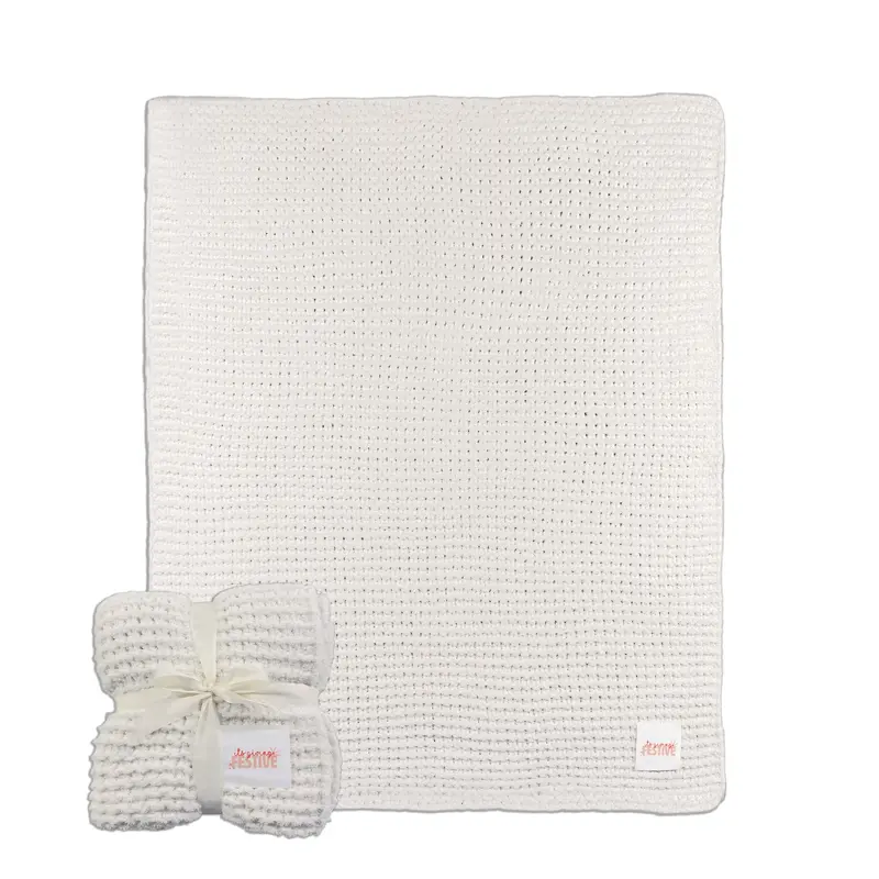 Christmas Festive Cable Knit Throw 50x60