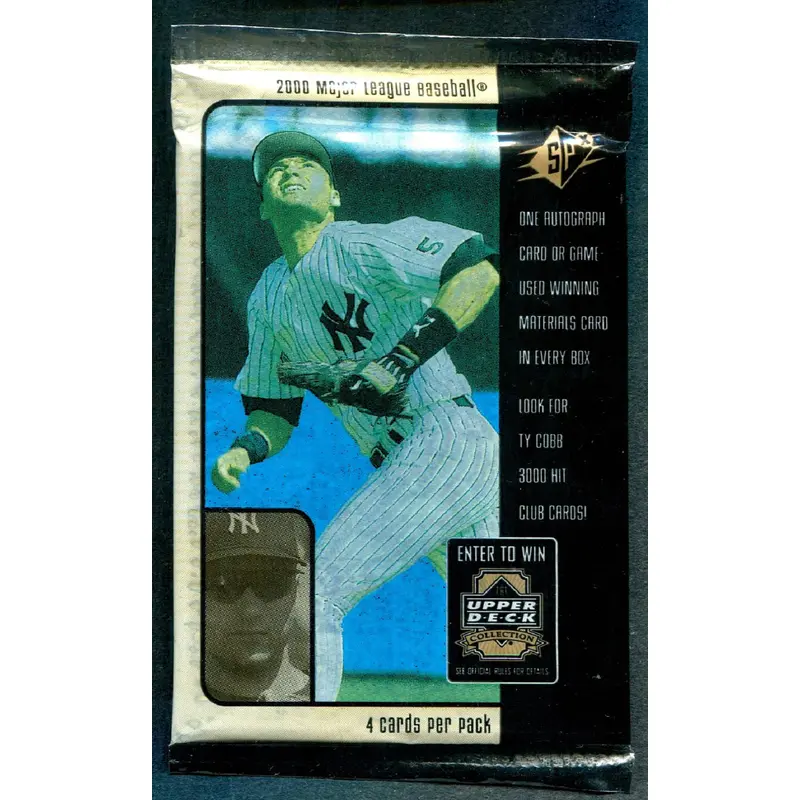 2000 Upper Deck SPx Baseball Unopened Pack (4)