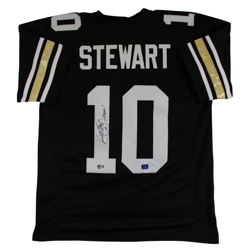 Colorado Kordell Stewart "Slash" Signed Black Pro Style Jersey BAS Wit #2W969552