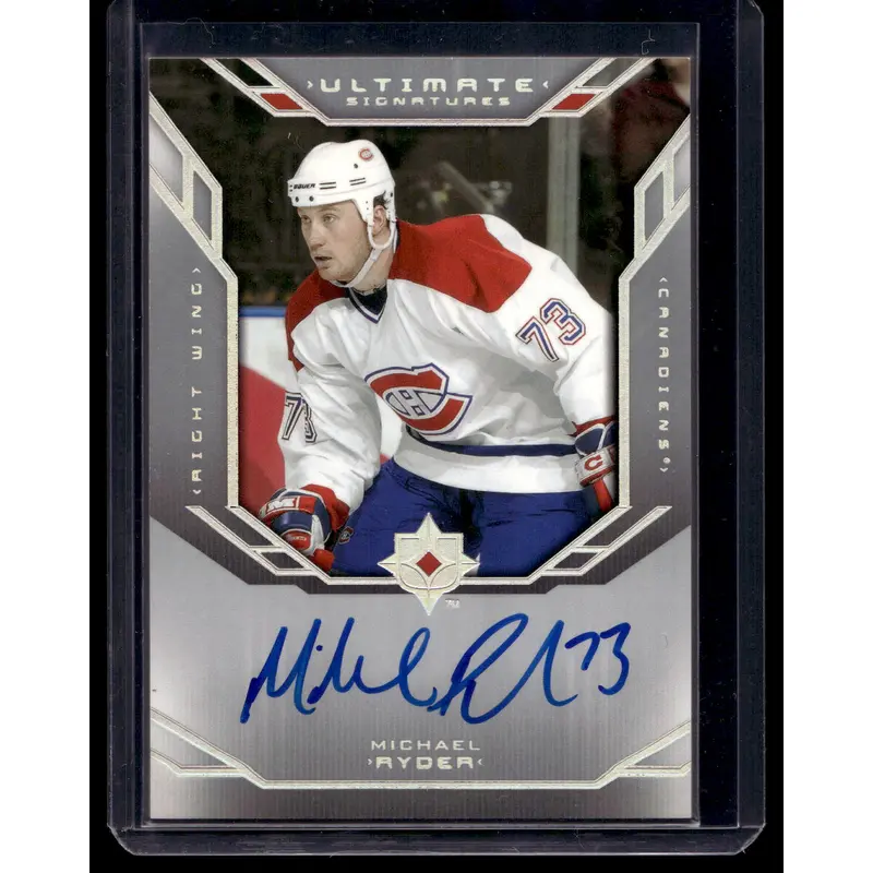 2004-05 Ultimate Collection - Ultimate Signatures - Michael Ryder #US-MR