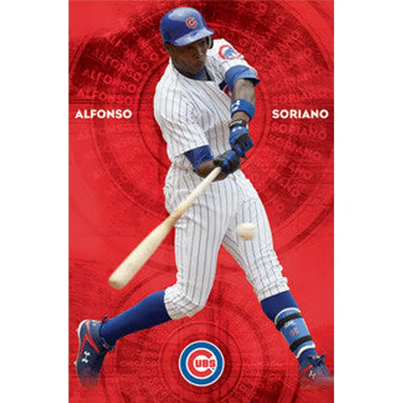 Alfonso Soriano "Slugger" Chicago Cubs Poster - Costacos 2010