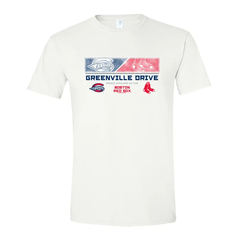 Greenville Drive Bimm Ridder White Affiliate Tee
