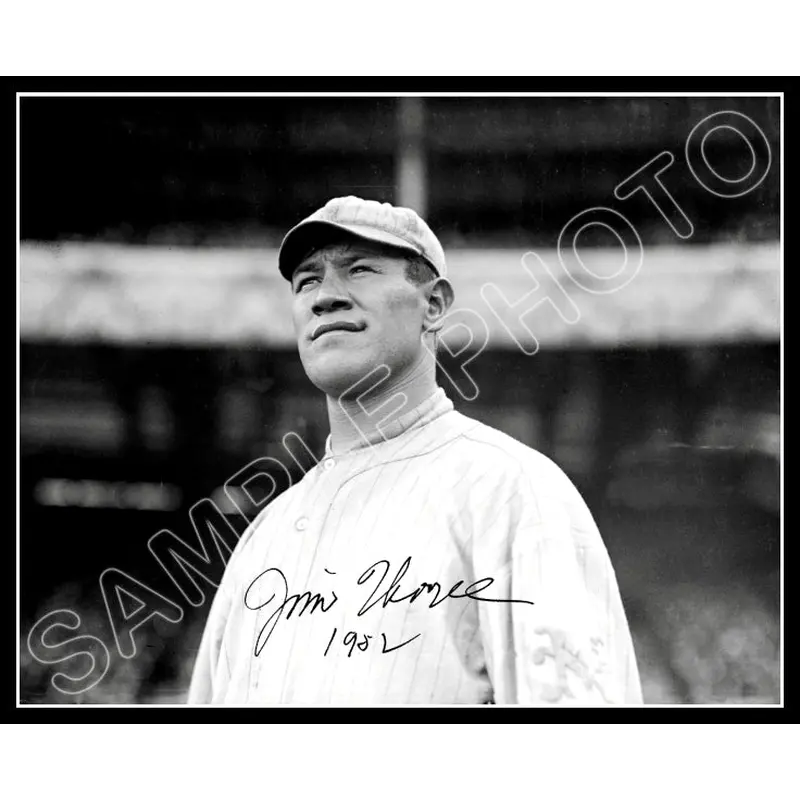 Jim Thorpe 8X10 Photo - Autographed New York Giants - 771