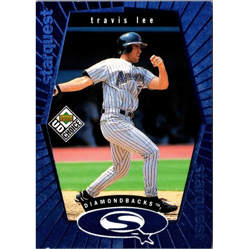 1999 UD Choice StarQuest Blue Travis Lee #SQ16