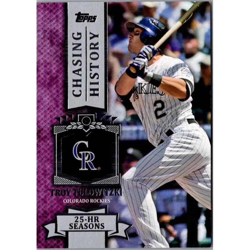 2013 Topps Chasing History Troy Tulowitzki #CH-97