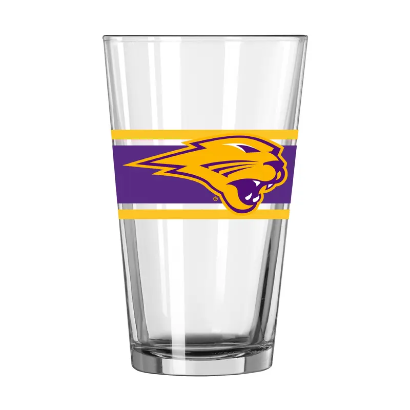 Northern Iowa 16oz Stripe Pint Glass