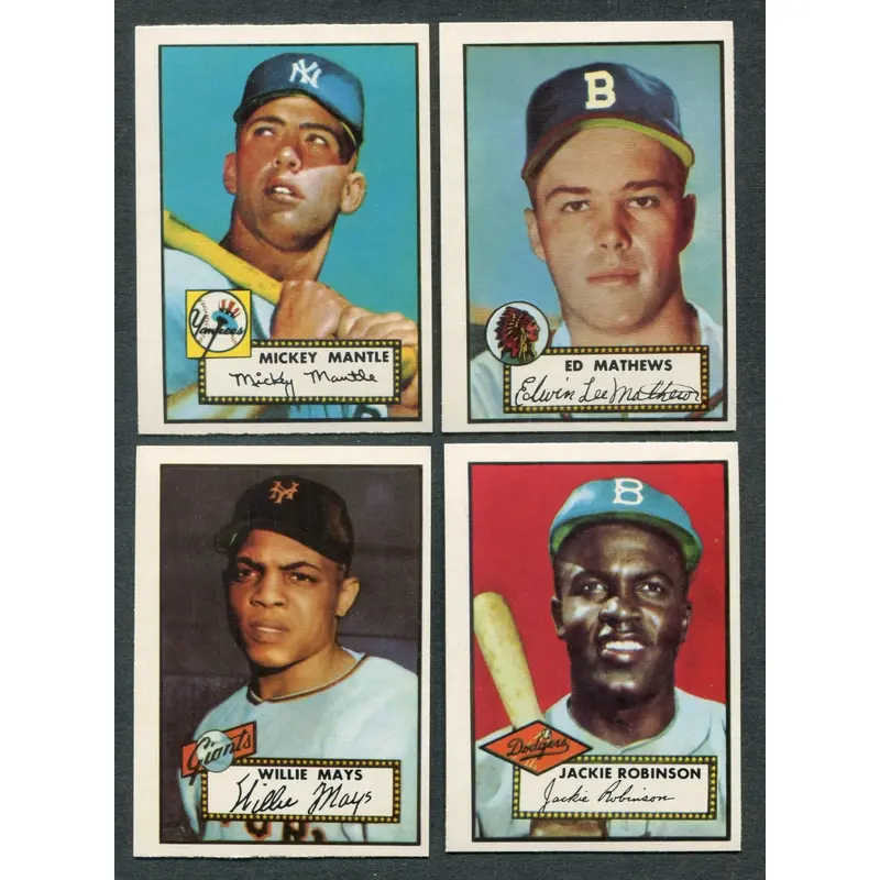 1952 Topps Baseball Reprint Complete Set (Issued 1983) NM NM/MT (24-438) (Read)