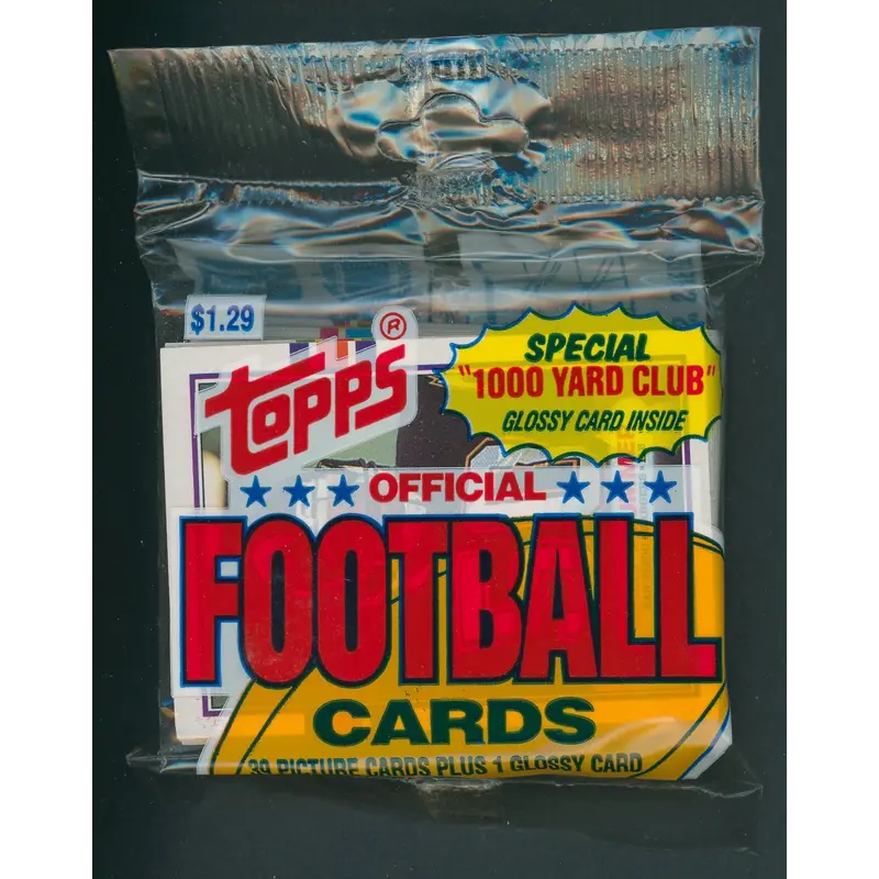 1989 Topps Football Unopened Jumbo Pack