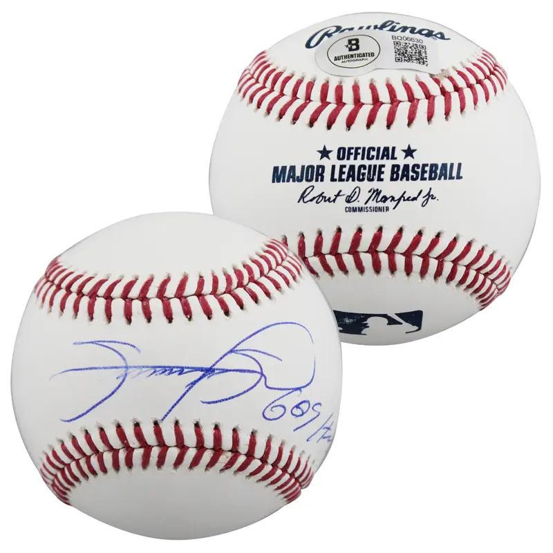 Cubs Sammy Sosa "609 HRS" Authentic Signed Manfred OML Baseball BAS #BQ06630