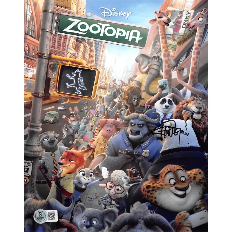 Tommy Chong Zootopia Authentic Signed 8x10 Vertical Photo w/ Black Sig BAS 11