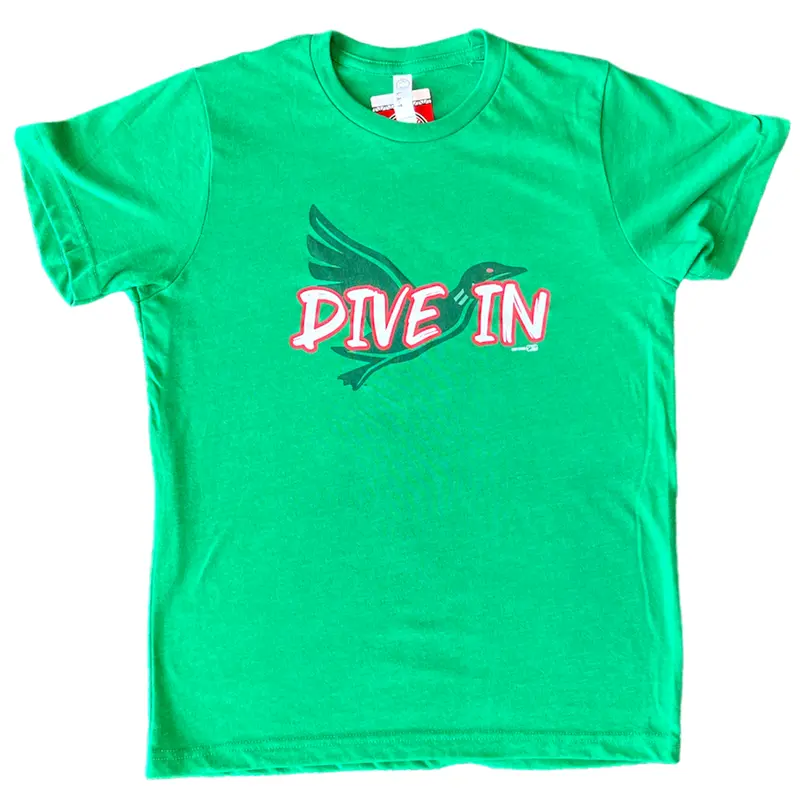 Great Lakes Loons Bimm Ridder Green "Dive In" Tee - Youth