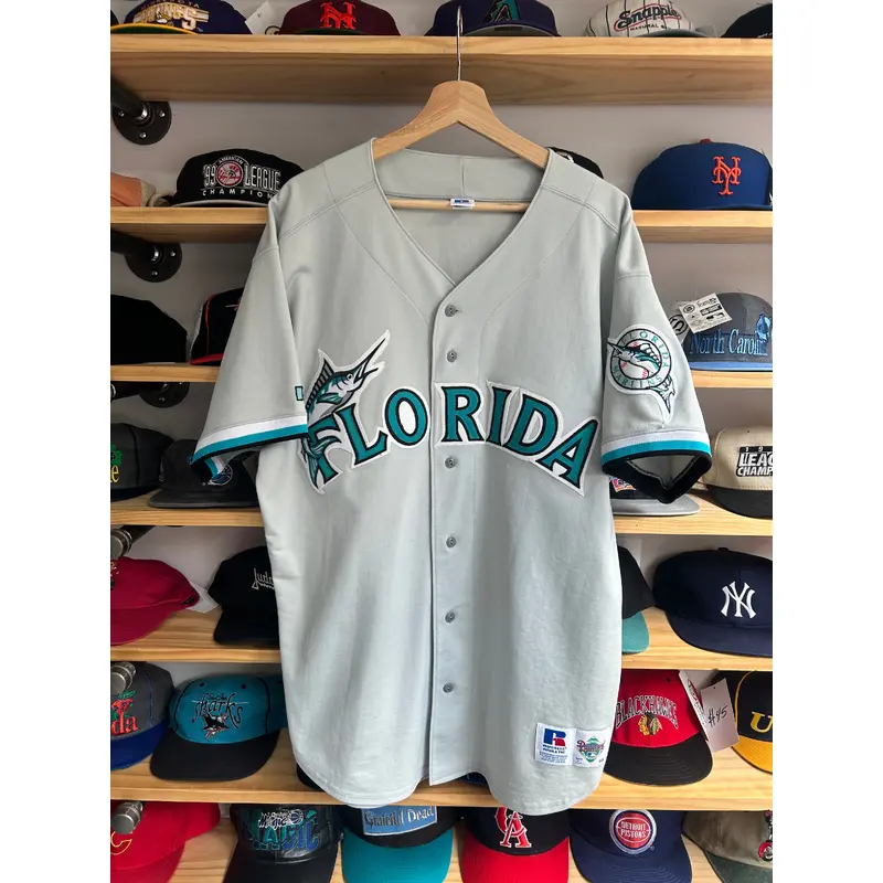 Vintage Russell Athletic Diamond Collection Florida Marlins Authentic Jersey 48 XL