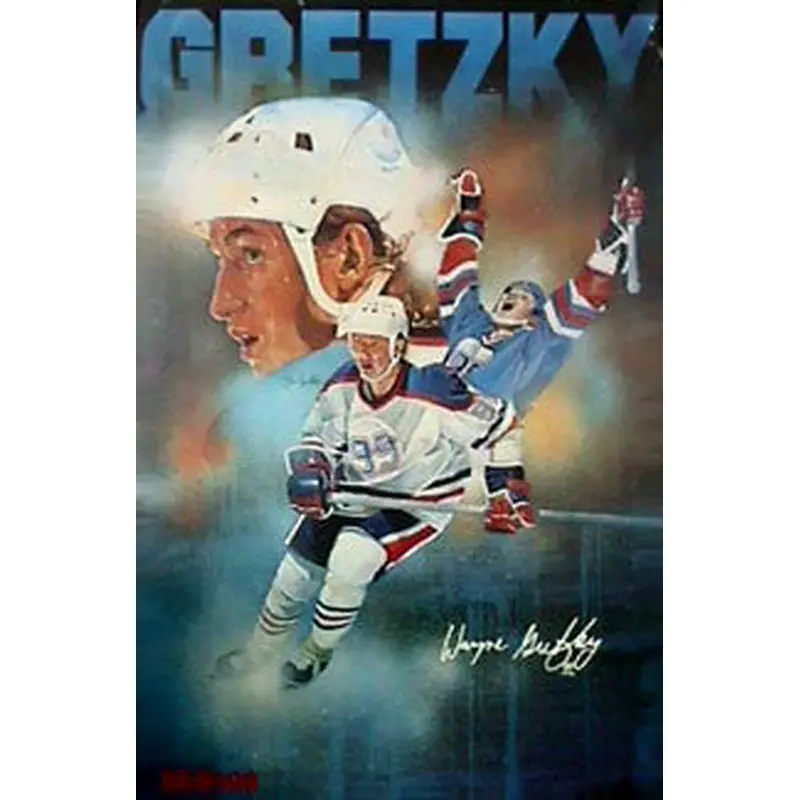 Wayne Gretzky "99 Glory" Edmonton Oilers Vintage Original Poster - Nielson Dairies 1982