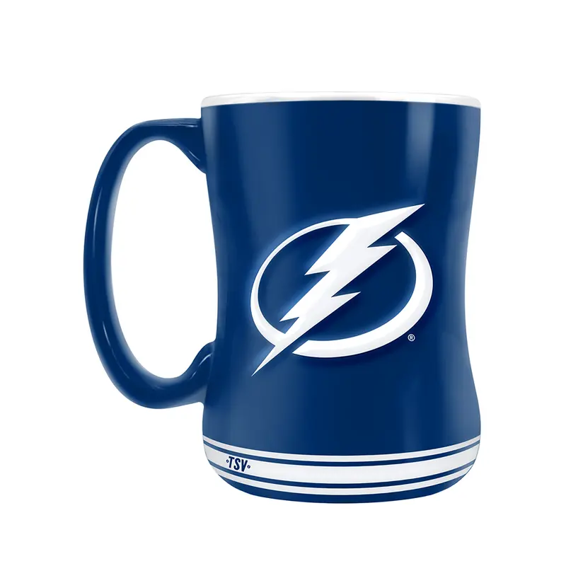 NHL Tampa Bay Lightning Team Crest Sculpted Mug (14 oz)