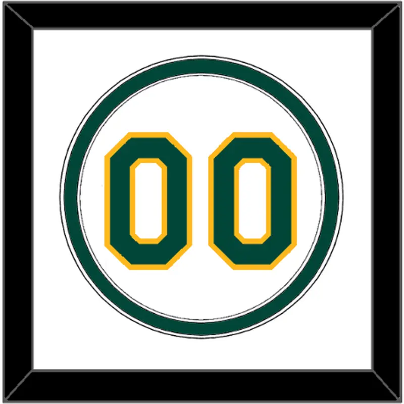 Oakland Number - Home White - Double Mat 1