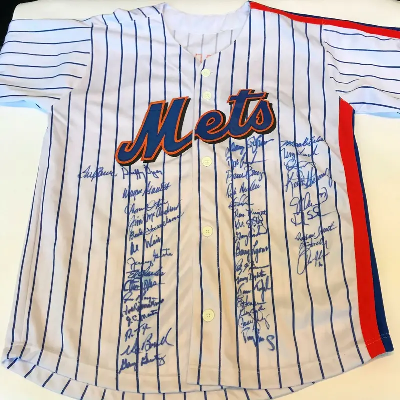 1969 & 1986 NY Mets World Series Champs Team Signed Jersey 41 Sig Tom Seaver PSA