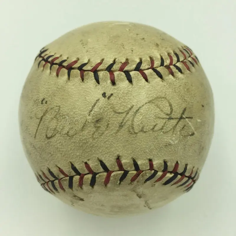 Babe Ruth Single Signed Early Career 1920 National League Baseball JSA COA