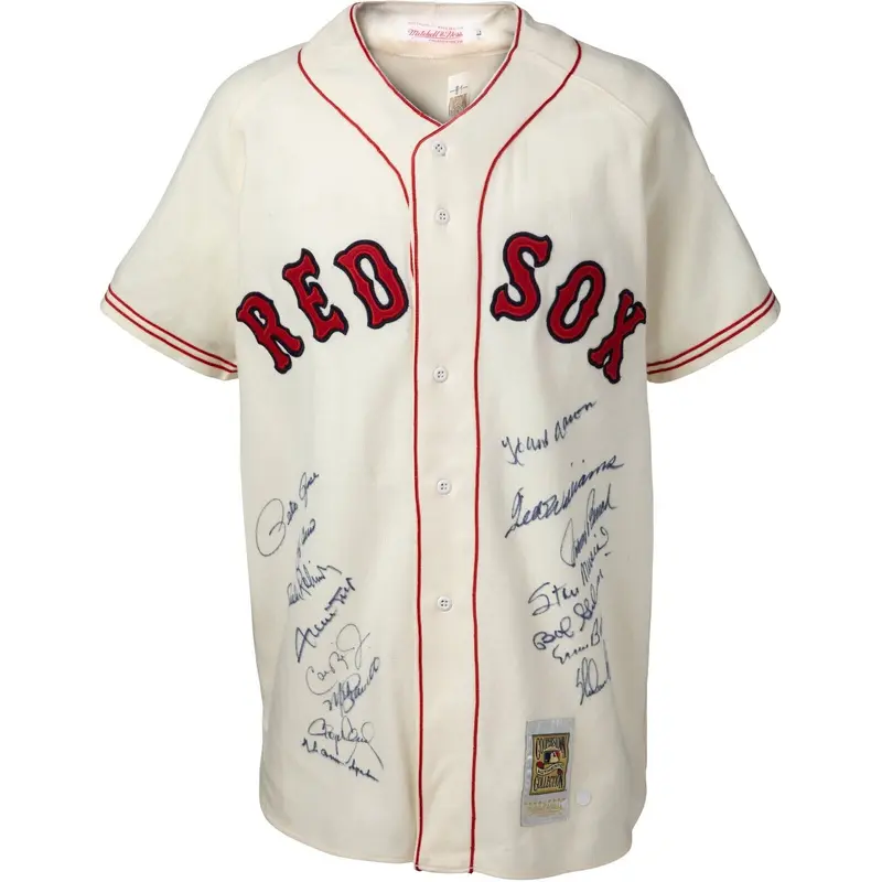 Beautiful All Century Team Signed Jersey 16 Sigs With Ted Williams PSA DNA