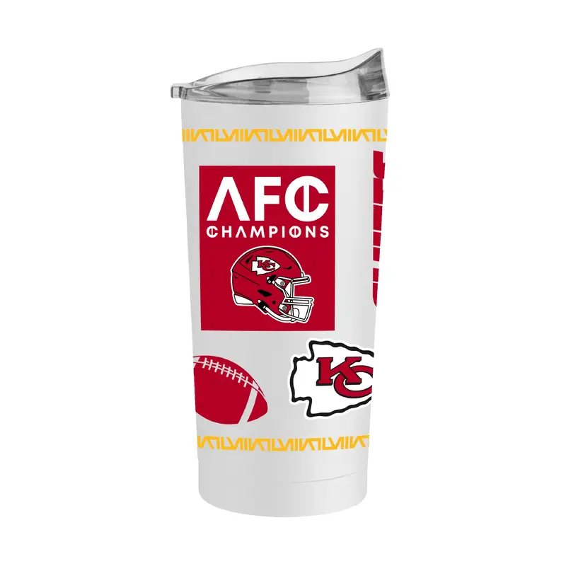 Kansas City Chiefs 20oz Conference Champs Native Powder Coat Tumbler
