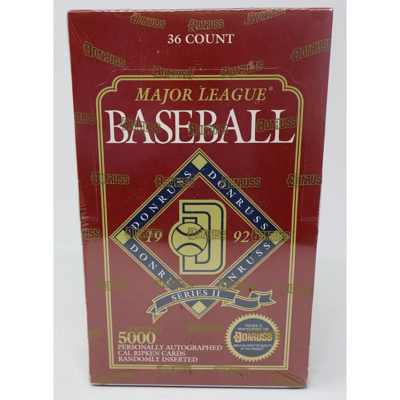 1992 Donruss Baseball Series 2 Box