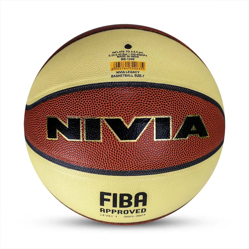 NIVIA LEGACY 8 Panels, PU Leather Basketball | Kibi Sports
