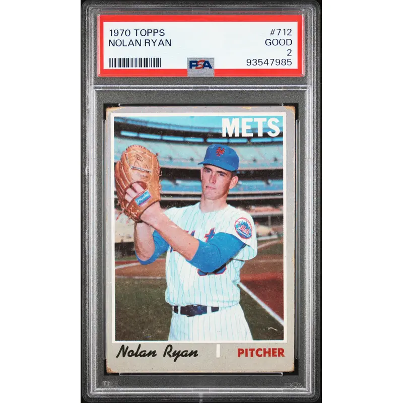 Nolan Ryan 1970 Topps #712 PSA 2 Good