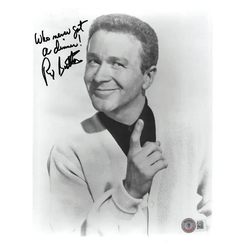 Red Buttons Hatari! "Who Never Got a Dinner!" Signed 8x10 Photo BAS #BL44865