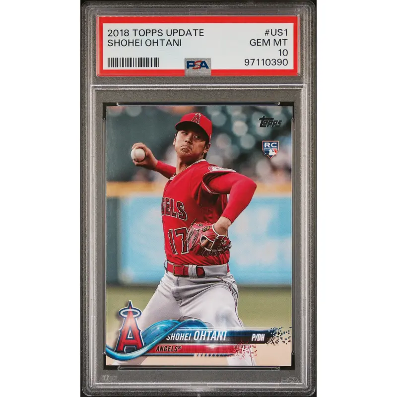 Shohei Ohtani 2018 Topps Update #US1 PSA 10 Gem Mint 0390