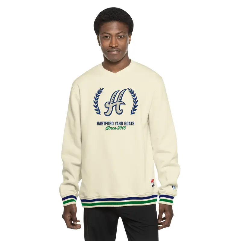 Hartford Yard Goats New Era Adult H Logo Crewneck