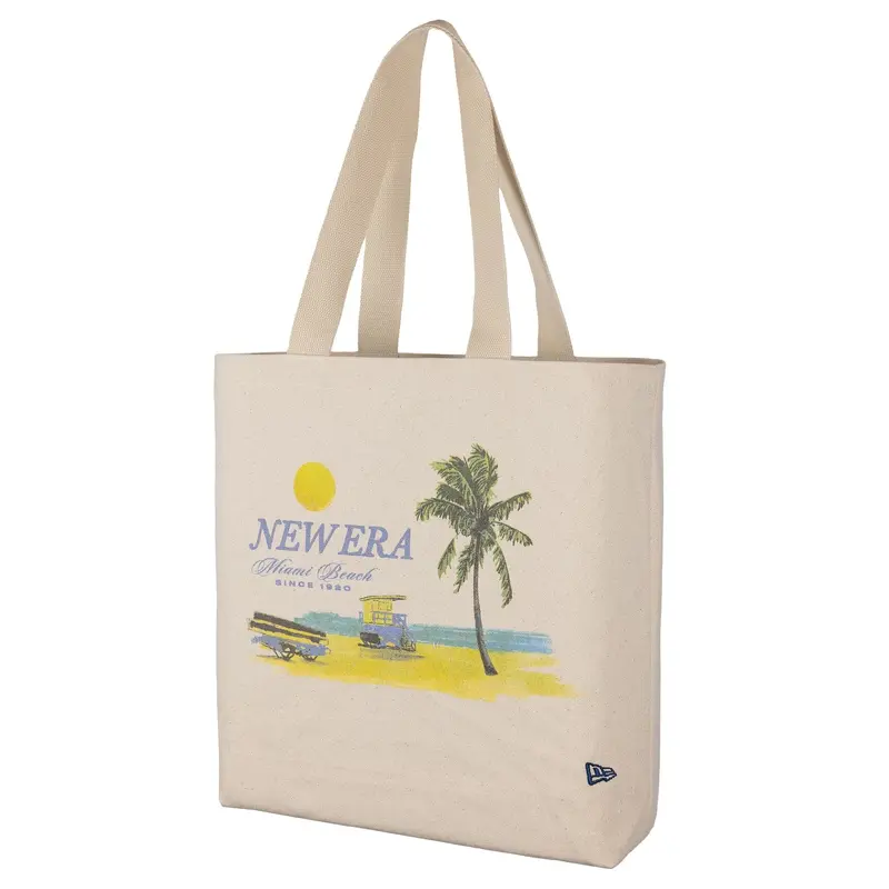 New Era - PALM Graphic Tote Bag - Light Beige