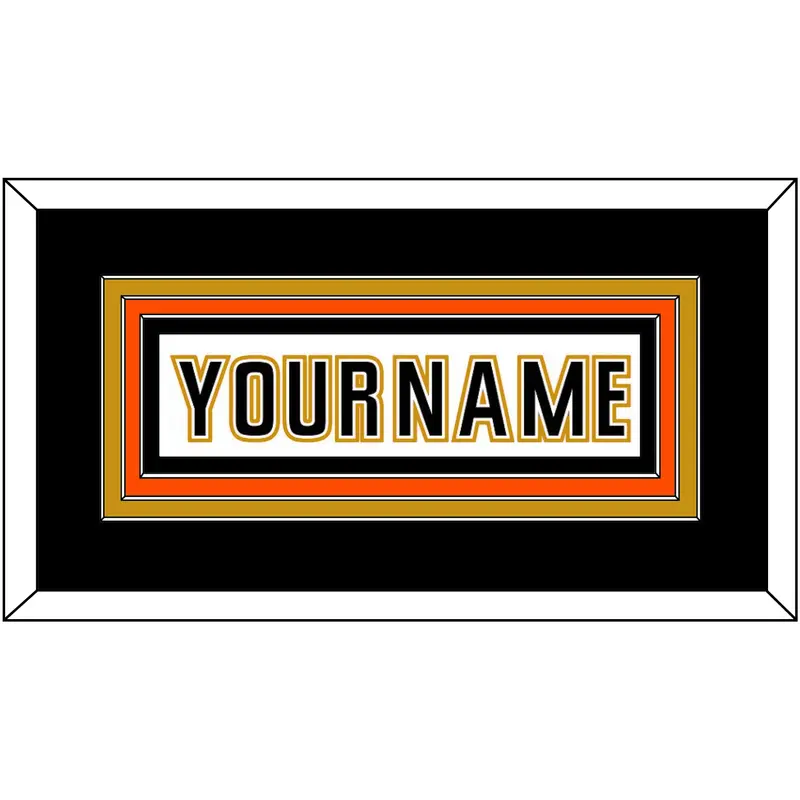 Anaheim Nameplate - Road White (2006-2014) - Triple Mat 2
