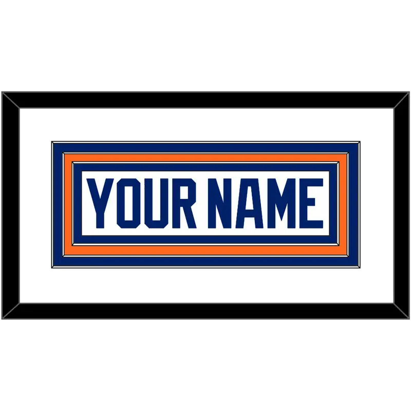 Edmonton Nameplate - Home White (1981-1994) - Triple Mat 2