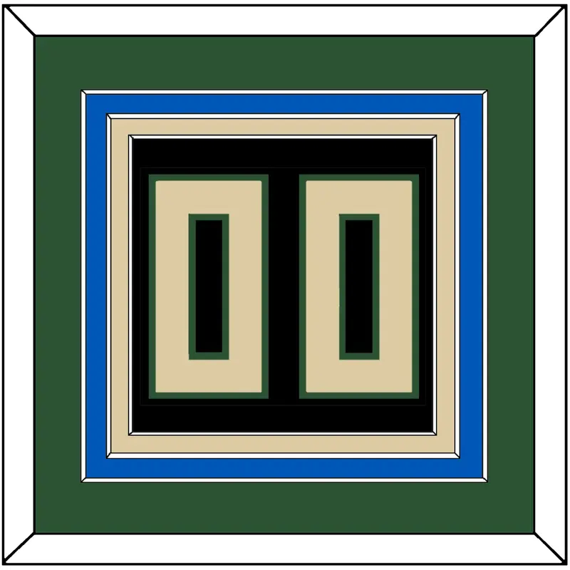 Milwaukee Number - Black Statement - Triple Mat 2