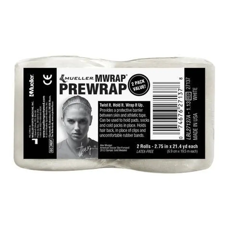 New Mueller MWrap Prewrap White - 2 Pack