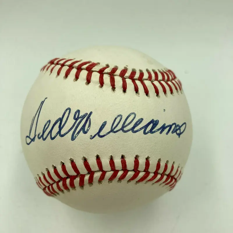 Nice Ted Williams Signed Autographed American League Baseball Mint Sig JSA COA