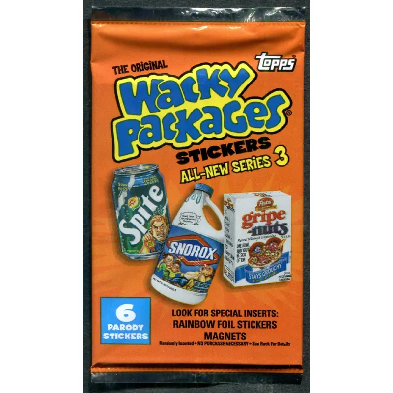 2006 Topps Wacky Packages Unopened Series 3 Pack (6)