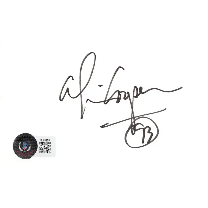 Alice Cooper "93" Authentic Signed 3x5 Index Card Autographed BAS #BJ63975