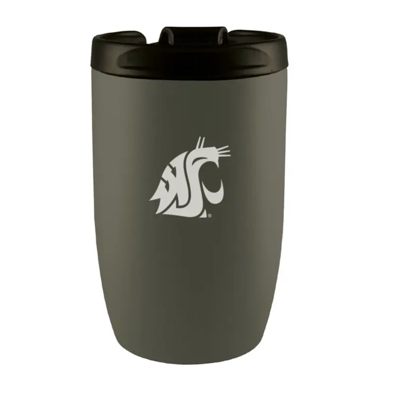 Matte Grey Stemless Wine Sippy Cup