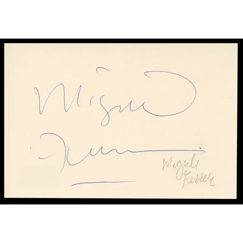 Miguel Ferrer NCIS: Los Angeles Authentic Signed 4x6 Index Card BAS #BT02509
