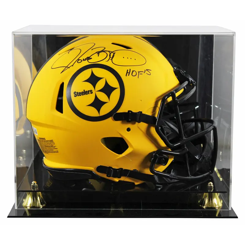 Steelers Jerome Bettis "HOF 15" Signed Rave F/S Speed Proline Helmet W/ Case BAS
