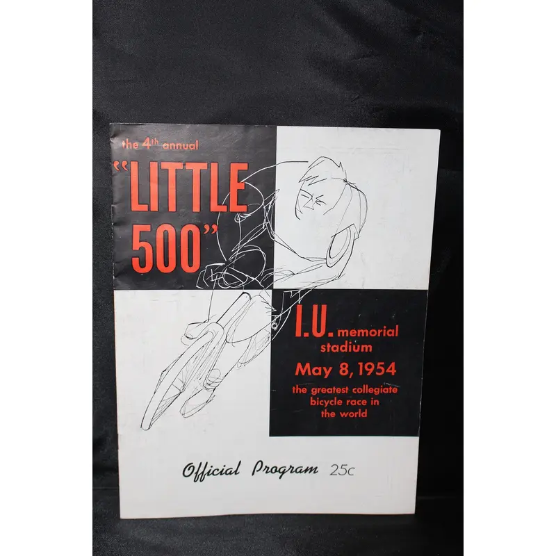 1954 Indiana University Little 500 Bicylce Race Program