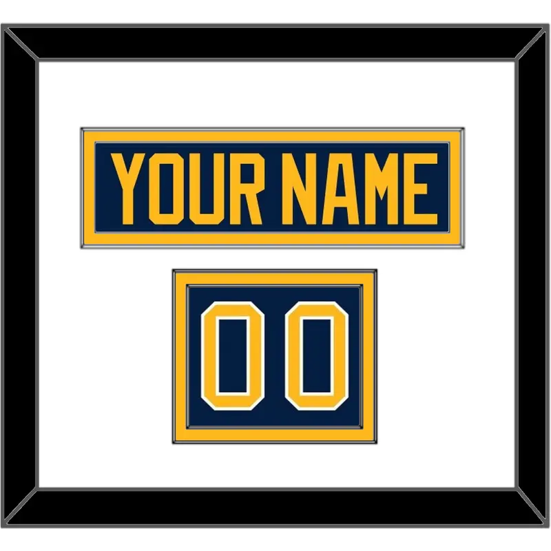 Buffalo Nameplate & Number (Shoulder) - Home Blue (2010-2020) - Double Mat 1