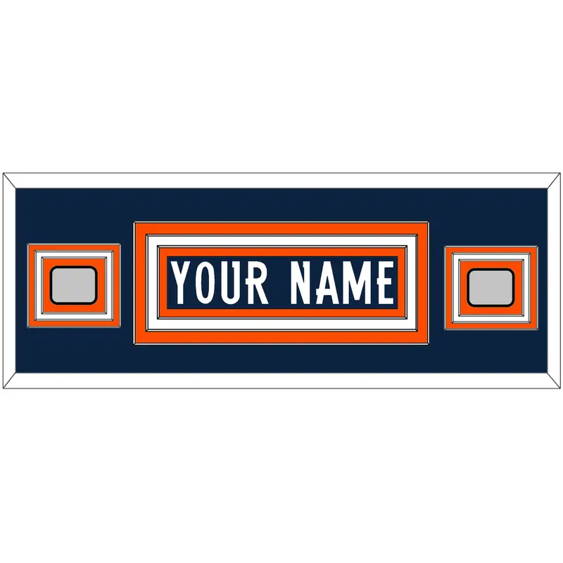 Denver Nameplate & 2 Super Bowl Jersey Patches - Home Blue (1997-2011) - Triple Mat 4