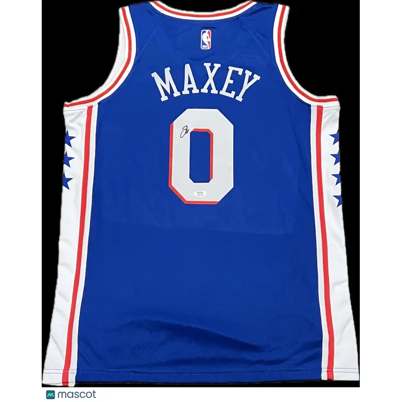 Tyrese Maxey Signed Jersey PSA Philadelphia 76ers Autographed