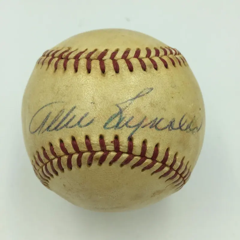 1940 Allie Reynolds Rookie Signed Game Used Minor League Baseball W/ Beckett COA