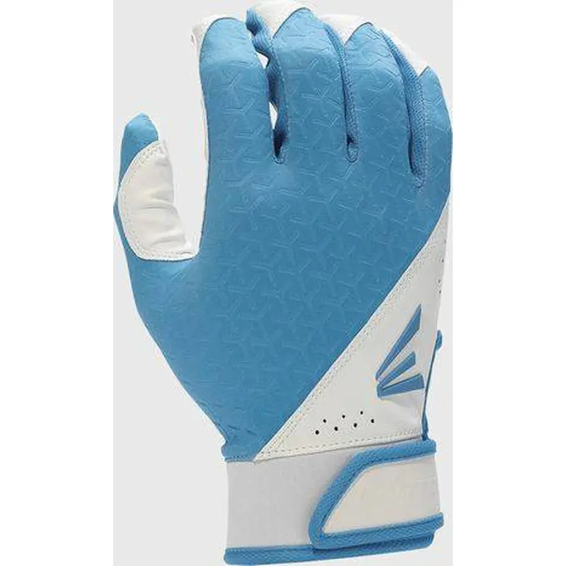 New Easton Fundamental Fastpitch Batting Gloves Carolina Blue/White Size XL
