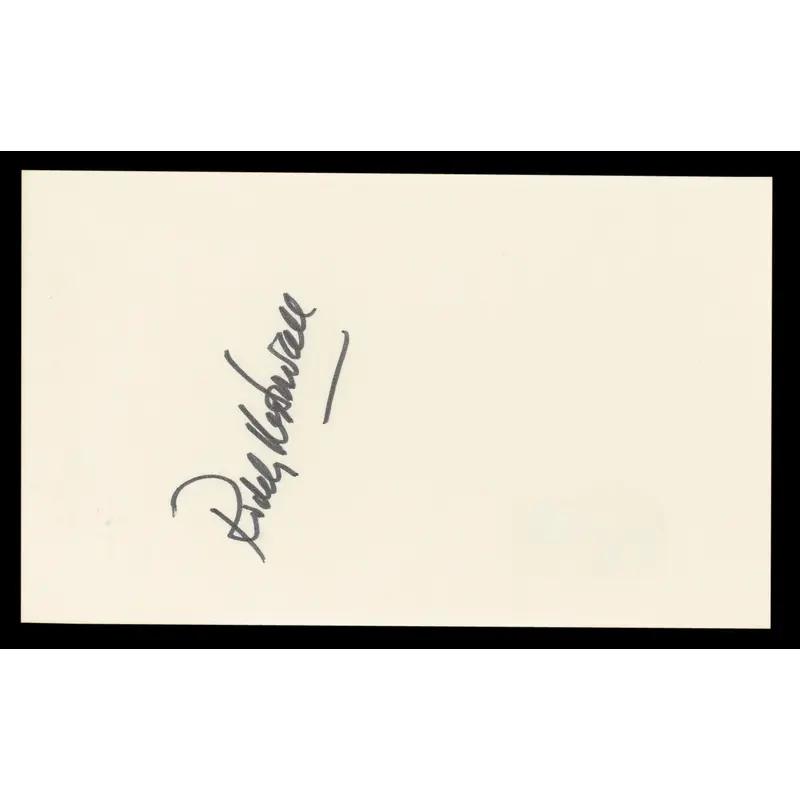 Roddy McDowall Planet Of The Apes Authentic Signed 3x5 Index Card BAS #BL98878