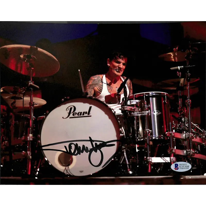 Tommy Lee Motley Crue Authentic Signed 8x10 Photo Autographed BAS #E35308