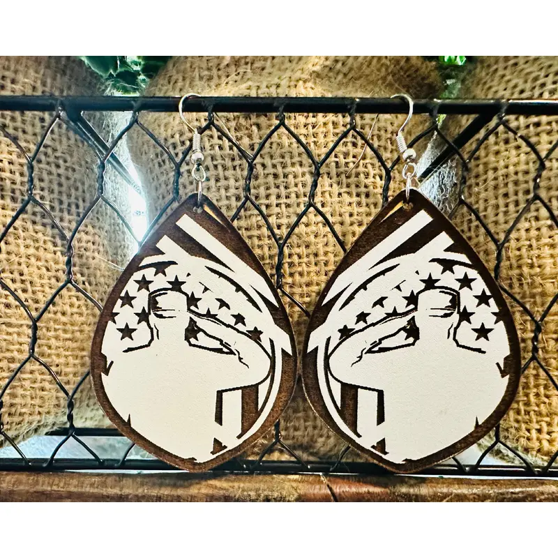 Military Mom/Wife Earrings