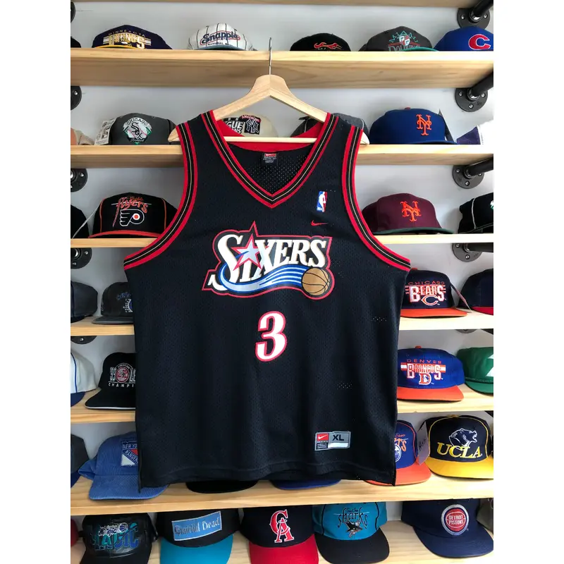 Vintage Nike Philadelphia 76ers Allen Iverson Swingman Jersey Size XL